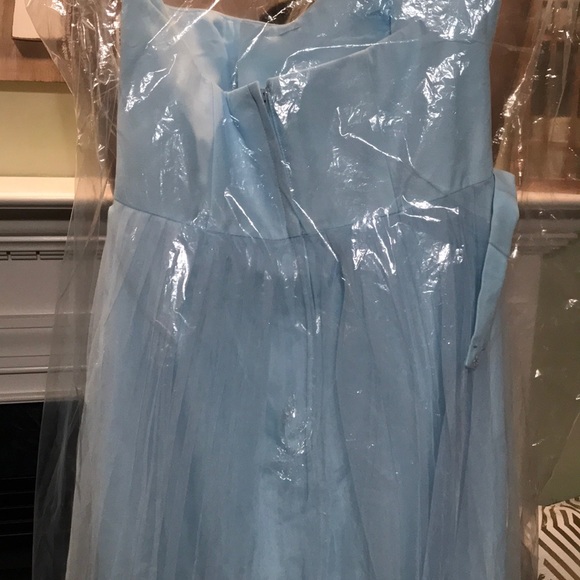 David’s bridal light blue long braid maid dress. - Picture 6 of 6
